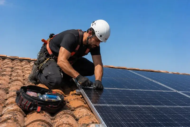 Maintenance et monitoring de panneaux solaires à Tallud-Sainte-Gemme